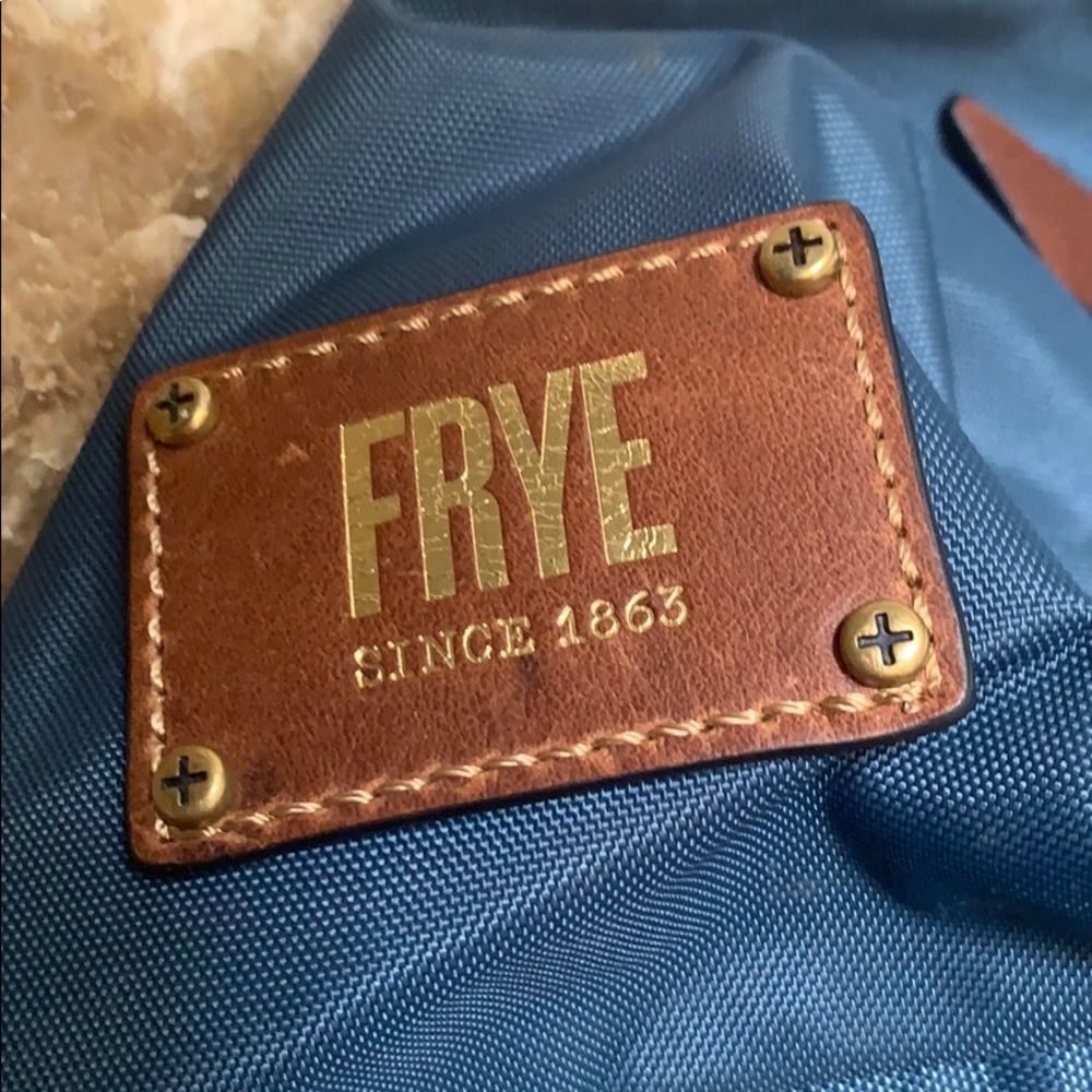 Frye Nylon & Leather bag. Strap included. Like New